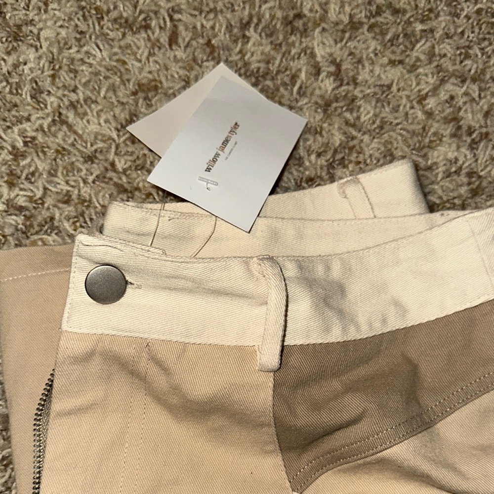 Stylish Two-Tone mini skirt